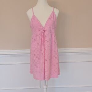 Pink Eyelet Sundress